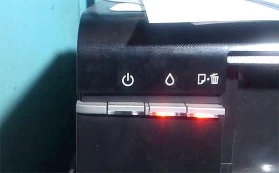 Epson L800 Red Light, Both, Orange and All Light Blinking Problem