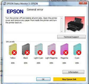 [Fix] Epson L800 General Error