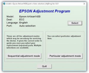 Adjustmen Program Epson 1430